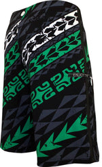 HIC Kalama Men's 21" Board Shorts – 8-Way Stretch, Black, Big & Tall to 60