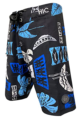 Hawaiian Island Creations HIC 19" Mahi Mahi Palms 8 Way Stretch Board Shorts