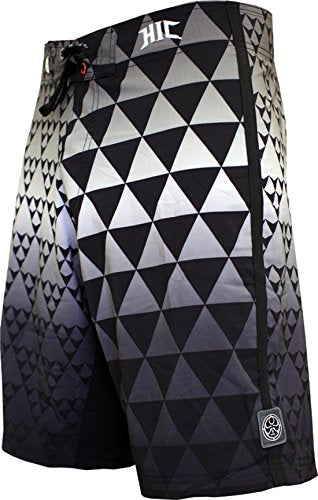 HIC Tiburon Shark Men's 21" Board Shorts – 8-Way Octo Super Stretch, Big & Tall to 60