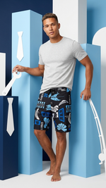 Hawaiian Island Creations HIC 19" Mahi Mahi Palms 8 Way Stretch Board Shorts