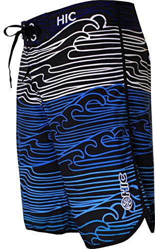 HIC Sets Men's 20" Board Shorts – 8-Way Octo Super Stretch, Blue