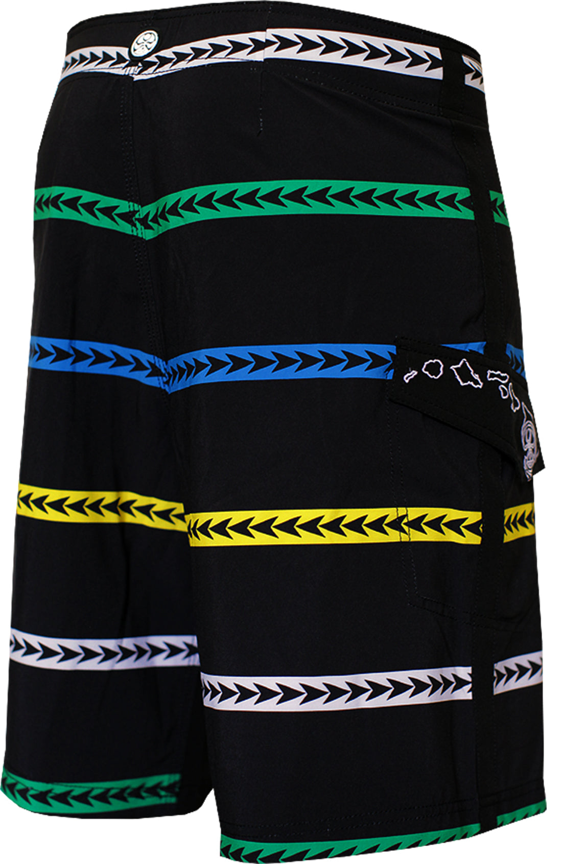 HIC Alewa Stripe Men's 21" Board Shorts – 8-Way Octo Super Stretch