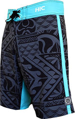 HIC Razor Blades Men's 21" Board Shorts – 8-Way Octo Super Stretch, Big & Tall to 60