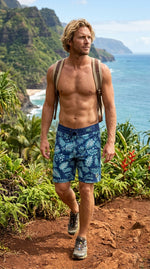 Hawaiian Island Creations (HIC) 19" Fineapple 8 Way Stretch Board Shorts