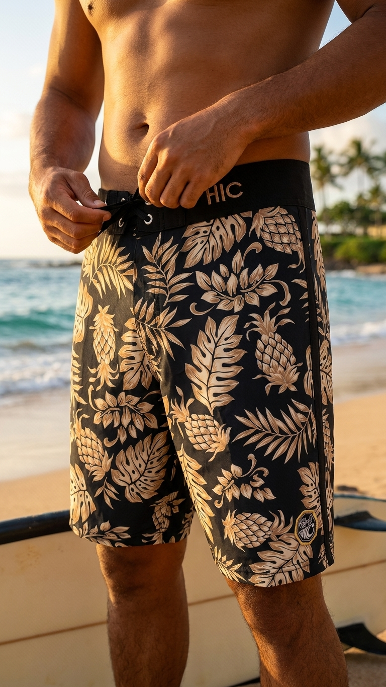Hawaiian Island Creations (HIC) 19" Fineapple 8 Way Stretch Board Shorts