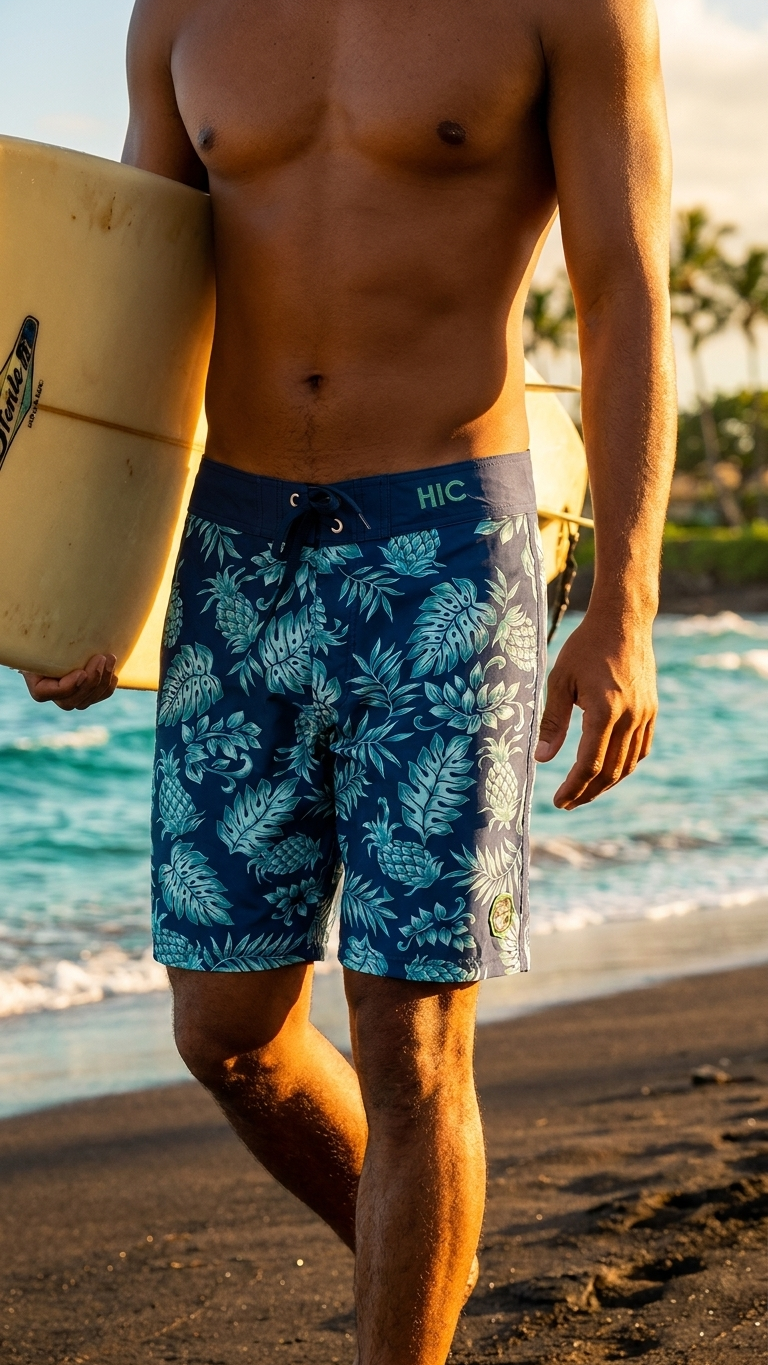 Hawaiian Island Creations (HIC) 19" Fineapple 8 Way Stretch Board Shorts