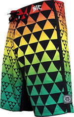 HIC Tiburon Shark Men's 21" Board Shorts – 8-Way Octo Super Stretch, Big & Tall to 60