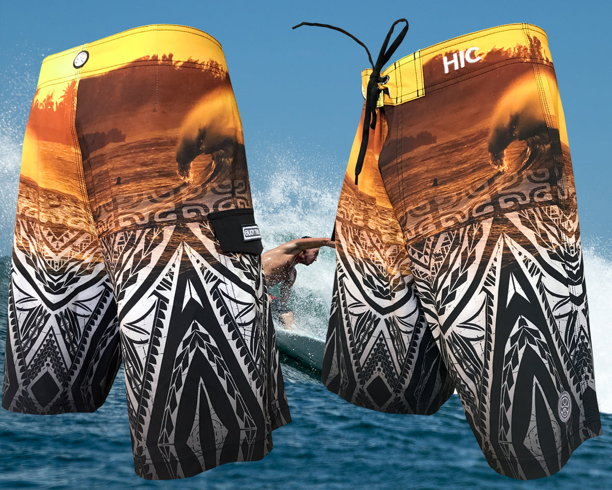 Hawaiian Island Creations HIC 20" Perfect Peak 8 Way Stretch Board Shorts