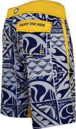 HIC Razor Blades Men's 21" Board Shorts – 8-Way Octo Super Stretch, Big & Tall to 60