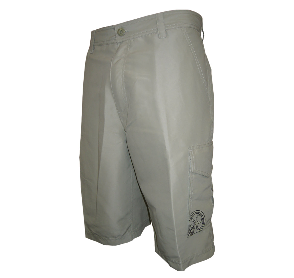 HIC Mauna Kea Men's 23" Cargo Walking Shorts – Rugged Peached Microsuede, Velcro Cargo Pockets