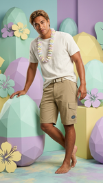 Go Barefoot Men's AM/PM 8 Way Stretch Cargo Shorts