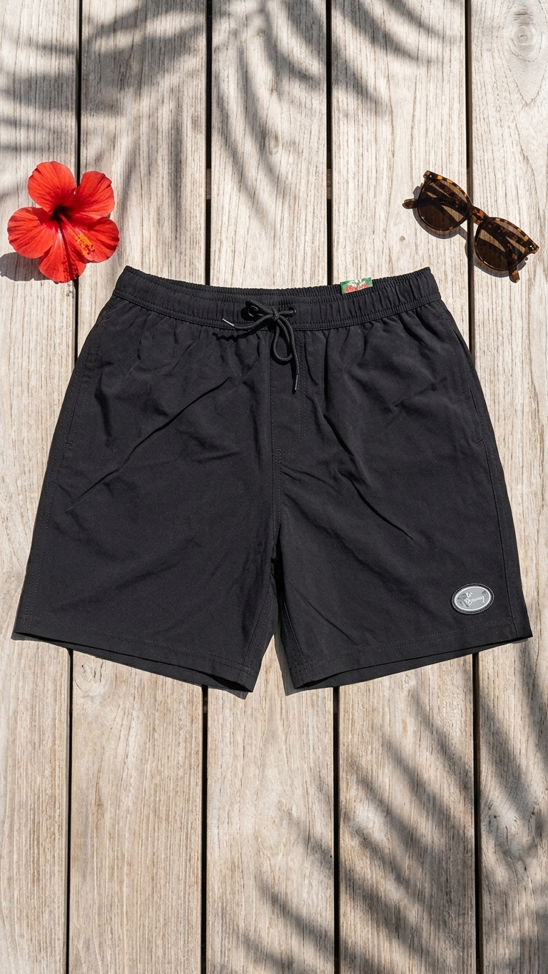 Go Barefoot NO Worries 8 Way Stretch Mesh Lining Swim Trunks