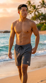 Go Barefoot NO Worries 8 Way Stretch Mesh Lining Swim Trunks