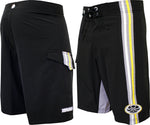 HIC Herbie Men's 21" Board Shorts – 8-Way Octo Super Stretch, Black