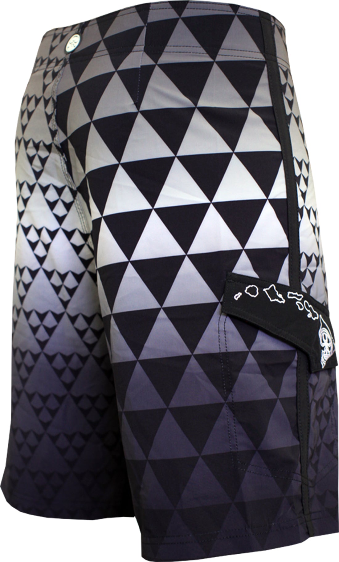 HIC Tiburon Shark Men's 21" Board Shorts – 8-Way Octo Super Stretch, Big & Tall to 60