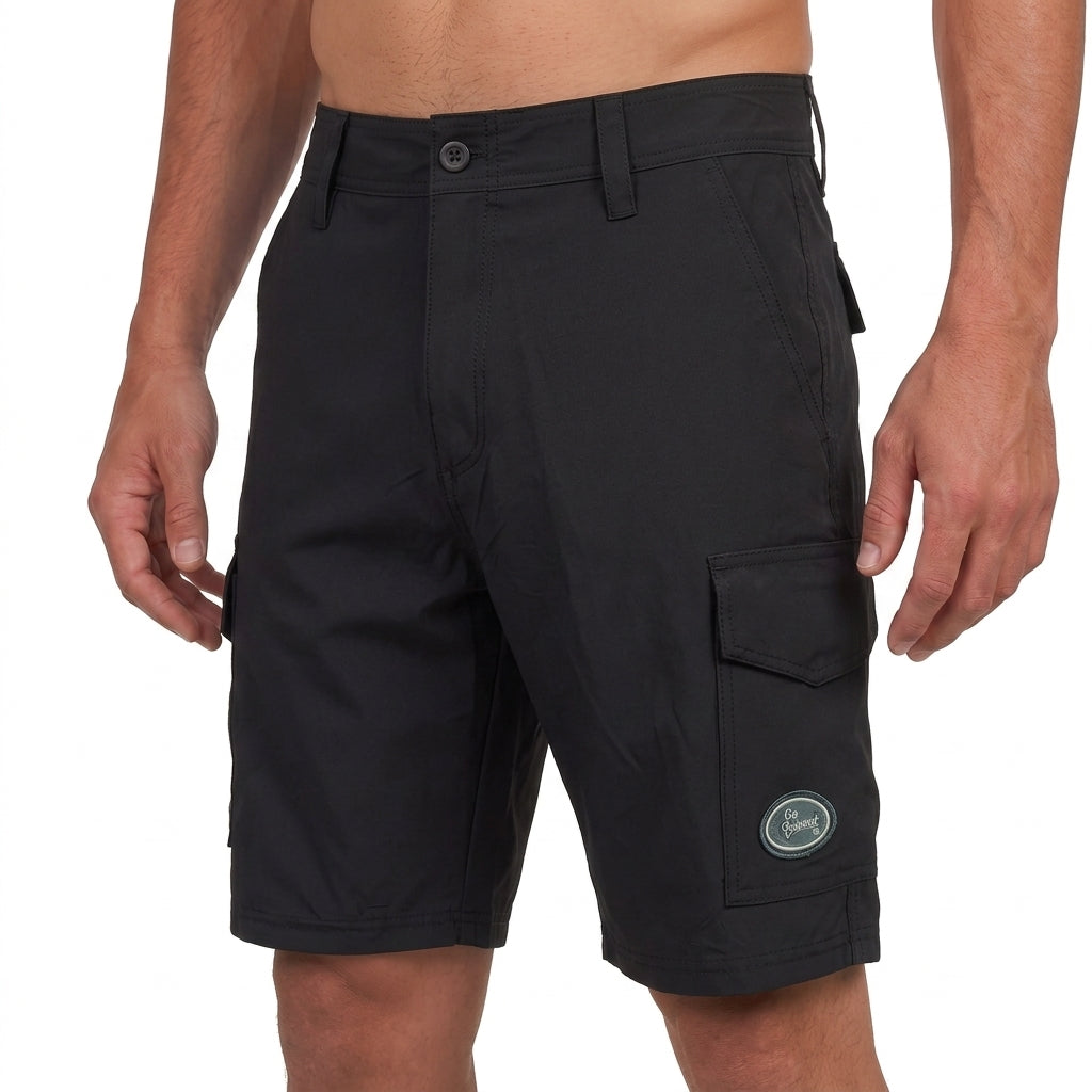 Go Barefoot Men's AM/PM 8 Way Stretch Cargo Shorts