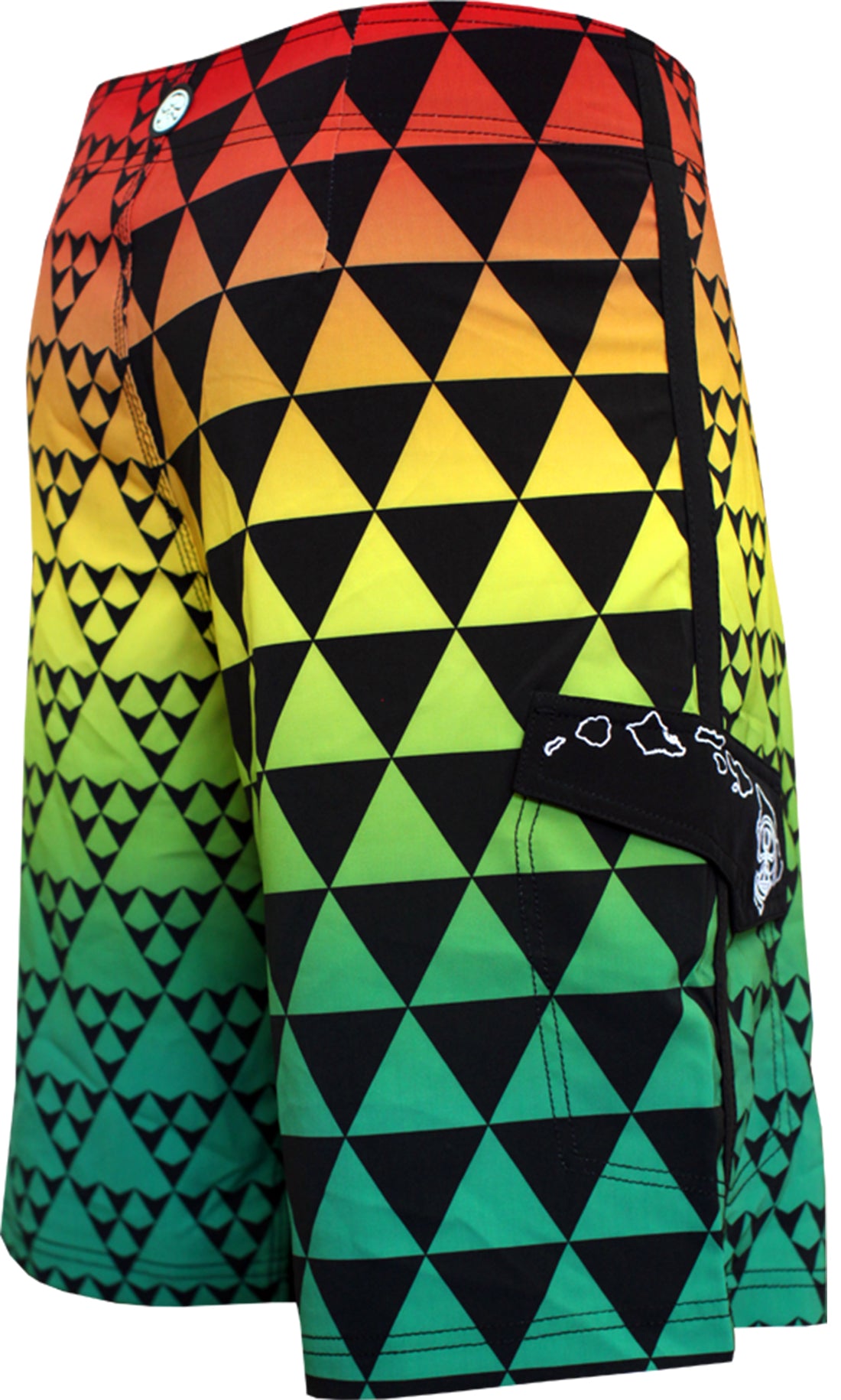 HIC Tiburon Shark Men's 21" Board Shorts – 8-Way Octo Super Stretch, Big & Tall to 60