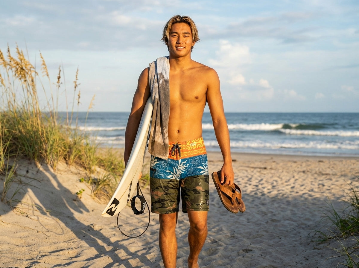 Hawaiian Island Creations (HIC) 20" UA HUKA 8 Way Stretch Board Shorts