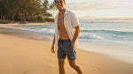 Go Barefoot NO Worries 8 Way Stretch Mesh Lining Swim Trunks